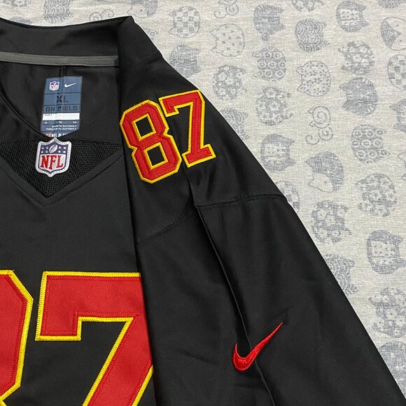Nike Kansas City Chiefs Kelce No.87 Black Jersey - Picture 5 of 7
